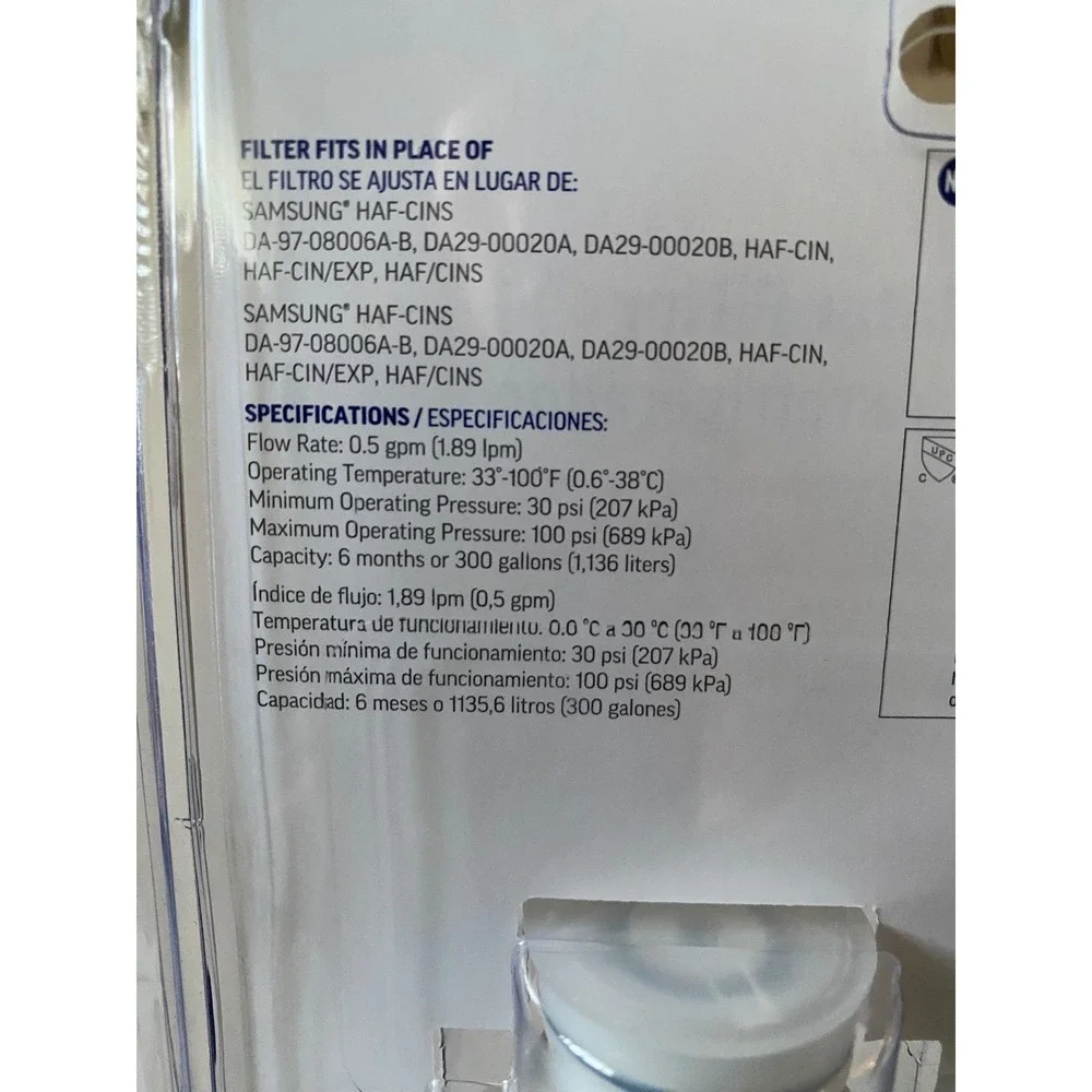 Project Source S-2-2 Refrigerator Water Filter 2-Pack Samsung HAF-CINS 3846784